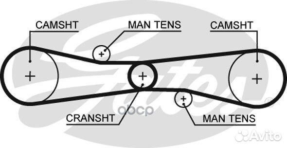 8595-10439) Ремень грм T275 Gates