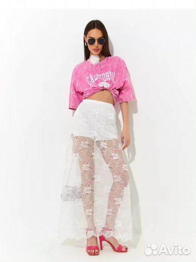 Юбка шорты гипюр