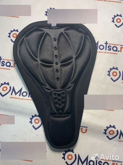 Чехол седла Вело (гель),черный верх