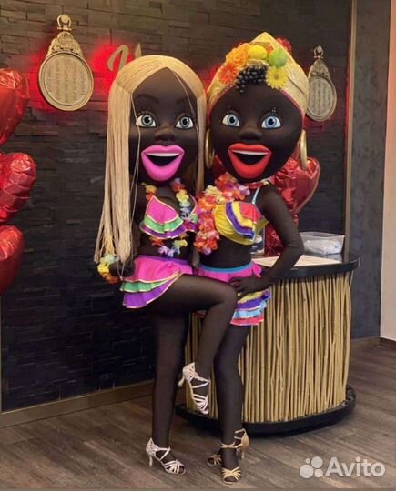 Ростовая кукла Мулатка-шоколадка. Поздравления