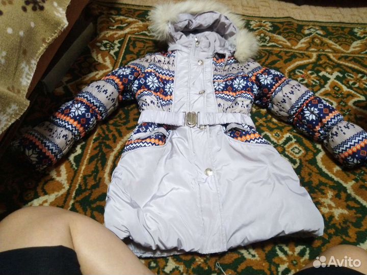 Куртка зимняя на девочку на рост 134