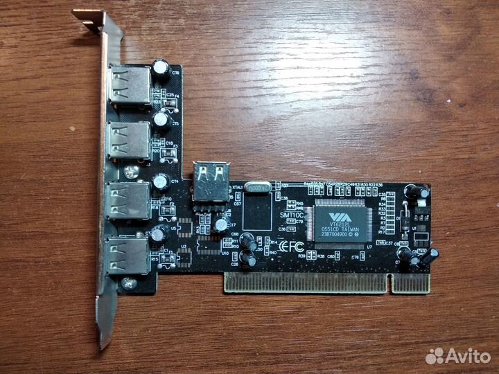 Контроллер USB 2.0 на 5 портов для ретро пк