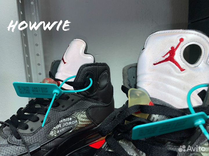 Кроссовки Nike Air Jordan 5 Retro Off-White Muslin