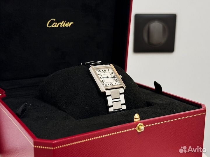 Часы cartier tank оригинал с документами