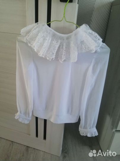 Блузка школьная белая