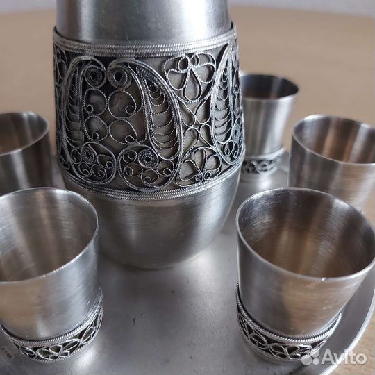 Набор мельхиоровый. Скань. Филигрань