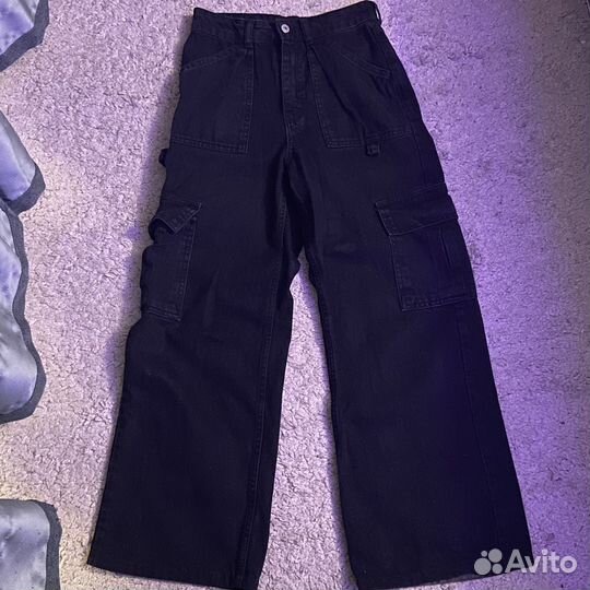 Джинсы черные y2k
