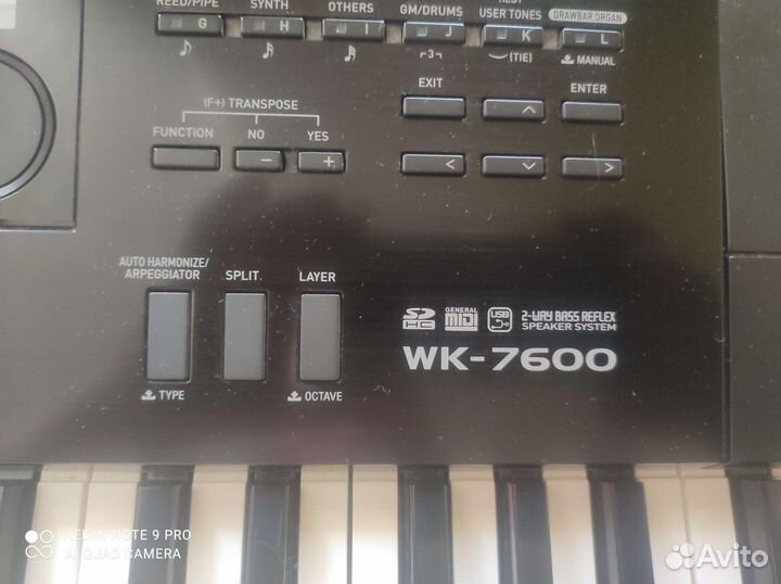 Синтезатор casio wk 7600