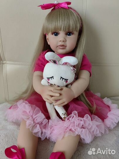 Кукла Реборн мягконабивная девочка 60 см