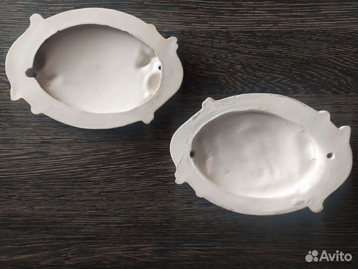 Гжель панно 2шт 17*12см