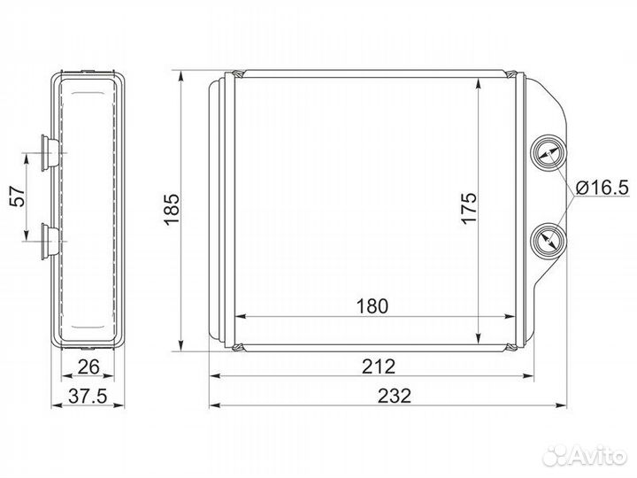 Радиатор отопителя салона toyota corona/carina/cal