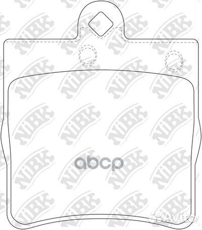 Колодки тормозные дисковые зад PN0310 NiBK