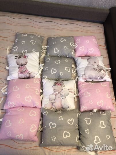 Бортики в детскую кроватку новые