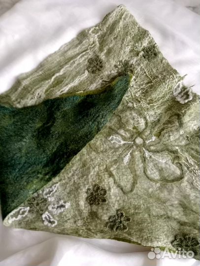 Косынка двухсторонняя из шерсти