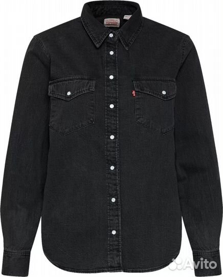 Джинсовая рубашка levis женская xs