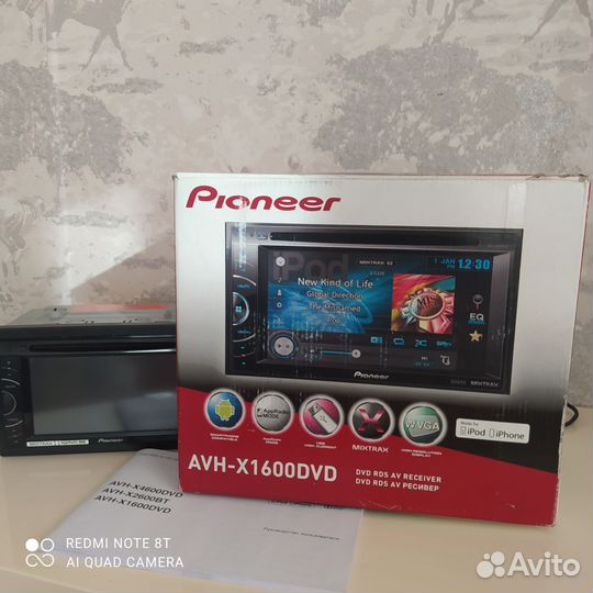 Pioneer avh x1600dvd