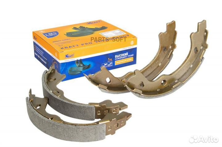 Kraft KT091522 Колодки тормозные барабанные Hyunda