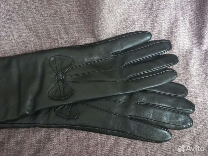 Перчатки женские кожаные новые