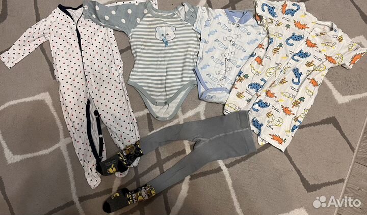 Вещи пакетом на мальчика 50-74 размера