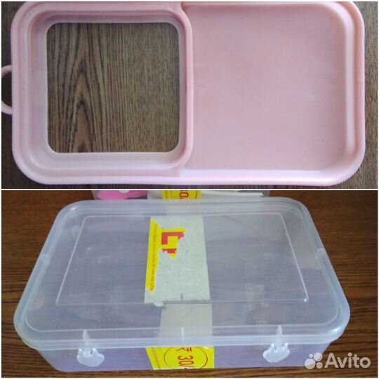 Пластиковая посуда для хранения и пикников