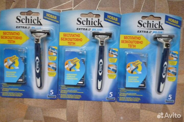 Стаhки Schick с 5 лeзвиями и плавающeй головкой