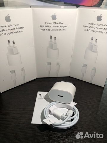 Комплект быстрая зарядка iPhone20w гарантия 90дней