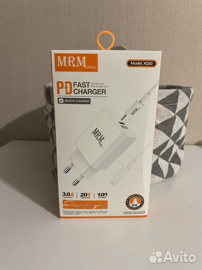 Зарядное устройство Type-C + кабель. 3А новый