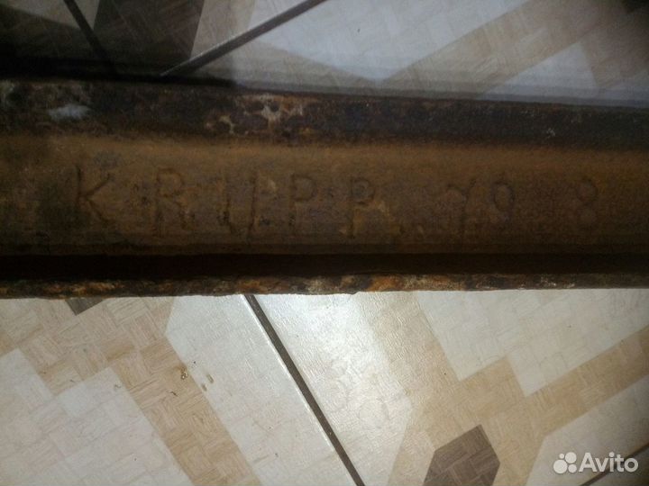 Рельс Krupp 1879 г.в