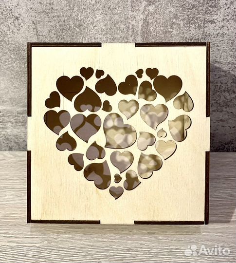 Коробка подарочная деревянная