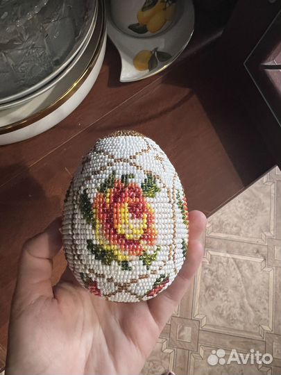 Пасхальное яйцо из бисера на заказ, подарок