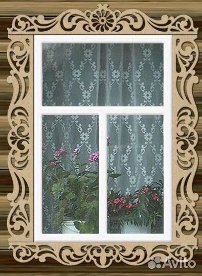 Резная рама на окна зеркала