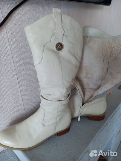 Сапоги женские натуральная кожа зима 40р