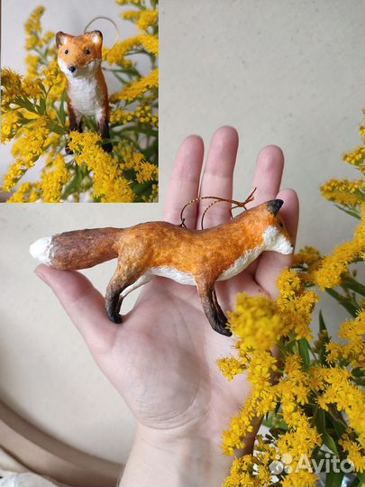 Ватные елочные игрушки снеговик, единорог, Кузя