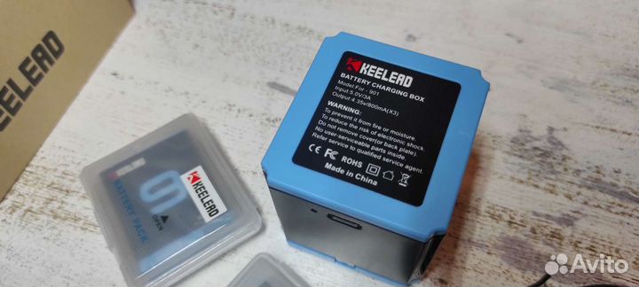 Зарядка GoPro 10/GoPro 9 + 2 аккумулятора