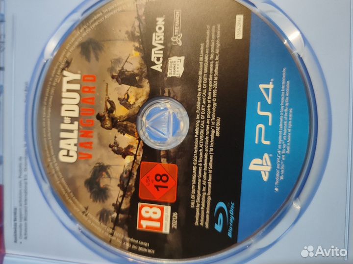 Call of duty vanguard ps4 диск б/у русская версия