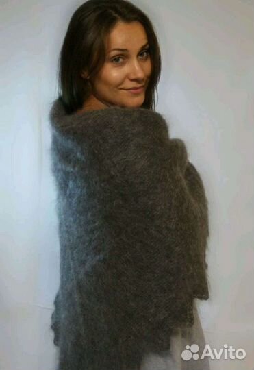 Шаль пуховая ручная работа