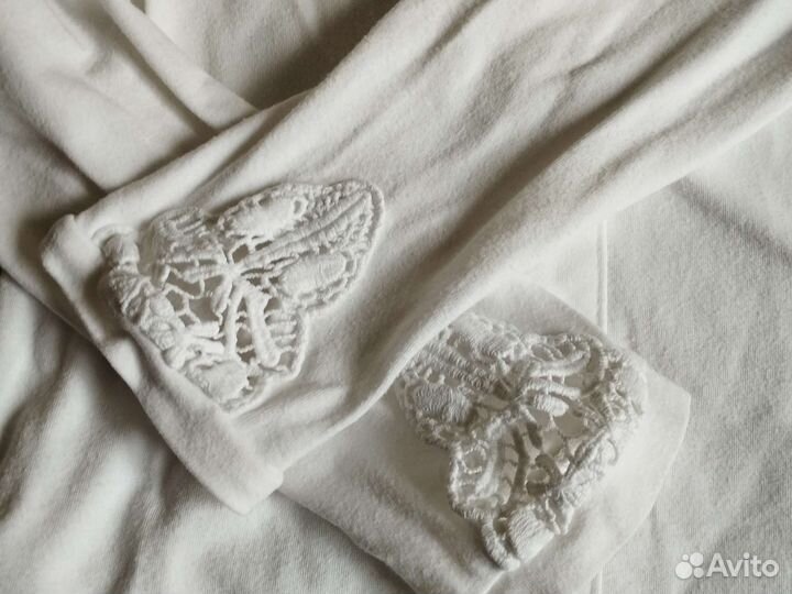 Блузка белая с коротким рукавом