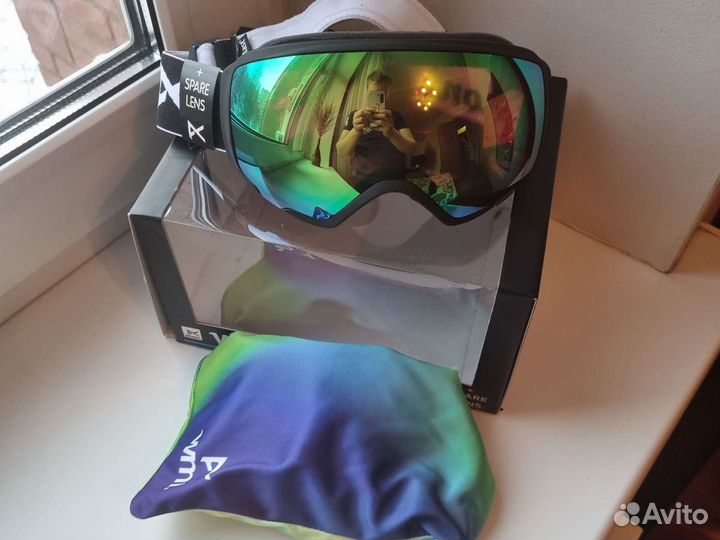 Горнолыжная маска anon wm1 w/spr black/prcv