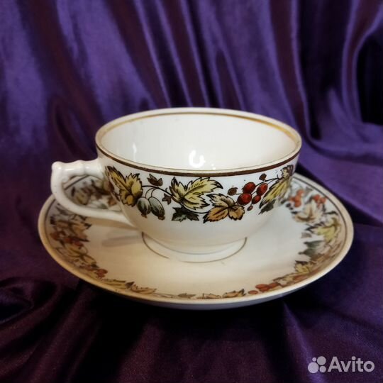 Чайная пара Дулево 1955