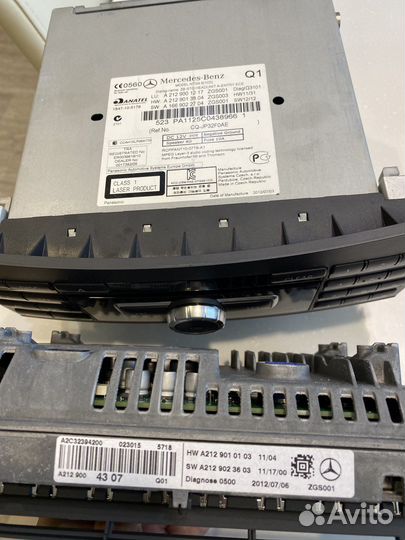 Магнитола с дисплеем Мерседес E-class W212 C207