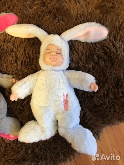 Кукла-зайка спящая