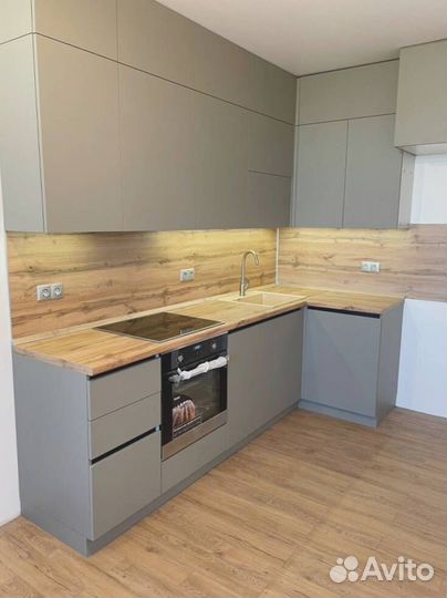 Кухня мдф без ручек