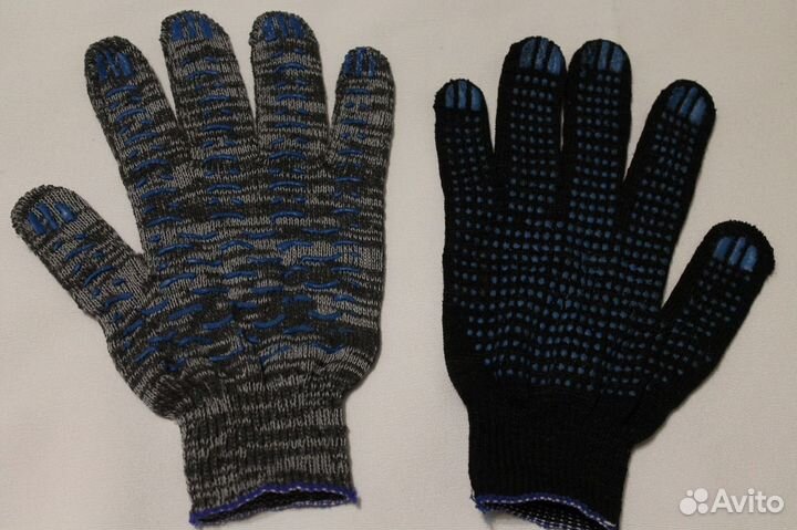 Продам перчатки рабочие х/б с пвх покрытием