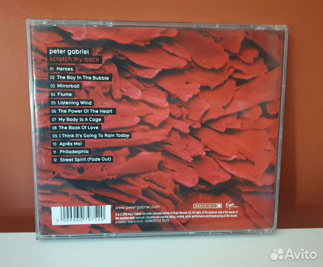 Peter Gabriel - Scratch My Back (CD, 2010)