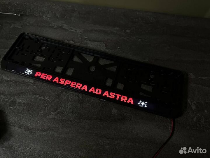 Номерная led рамка с вашим дизайном