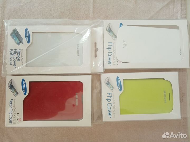 Чехол книжка на samsung s3 мини, s3 2 штуки, s4