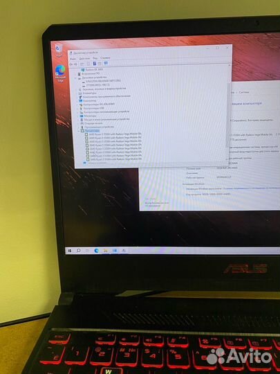 Игровой asus TUF Ryzen 5/GTX 1650Ti/IPS/SSD+HDD
