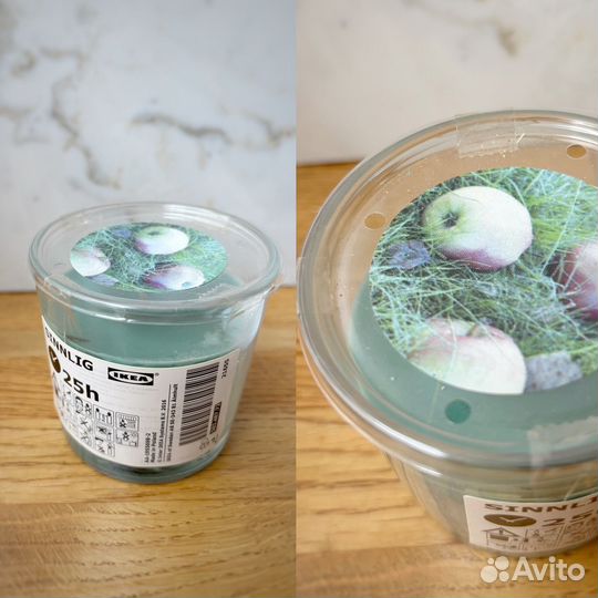 Свеча IKEA Sinnling Яблоко