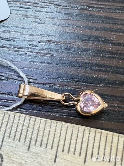 Новые подвески из золота 585 пробы Сердце