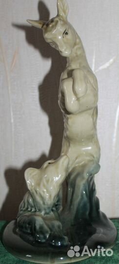 Статуэтка Козлёнок и Щенок Куйбышевский з-д СССР